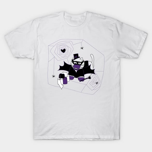 Goth Corona Cat T-Shirt by kristinbell